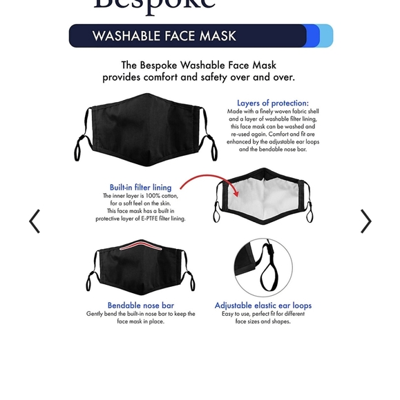 Adult Bespoke Animal Print Washable Cloth Face Mask - Picture 4 of 5